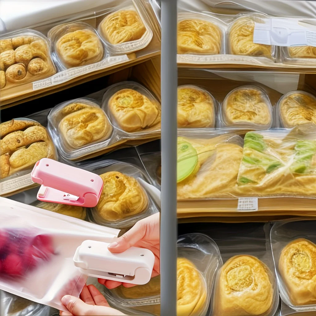 Plastic Sealing Machine Mini Sealing Machine Small Household Plastic Sealing Machine Snacks Moisture-proof Artifact Portable Pressure Plastic
