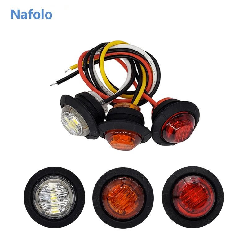 10 Pz 12V Led Side Marker Lamp Fanale Posteriore Per Rimorchio Auto Camion Bus Van Truck Luci Esterne Per Auto 12V Led Marker Lamp