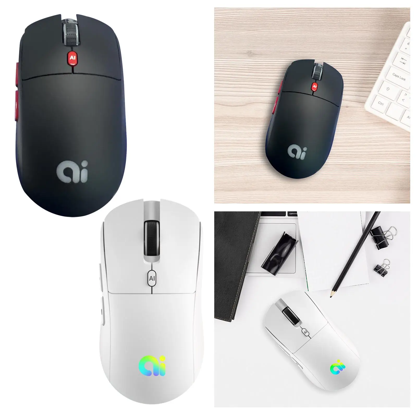 AI 스마트 음성 마우스, 부드러운 음성 검색 DPI, 음성 인식, 인체공학적 컴퓨터 마우스, 컴퓨터 노트북 노트북용