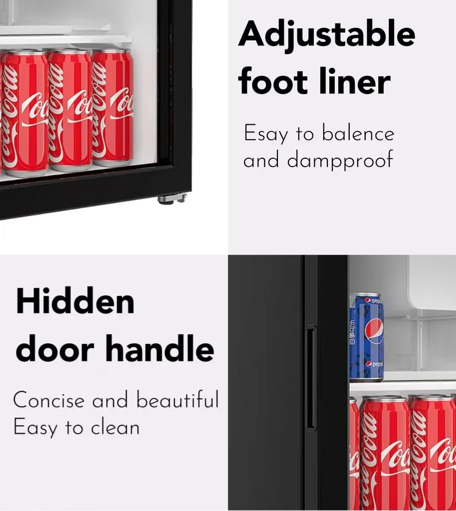 90L Portable Mini Freezer Fridge Electric-powered For Home Hotel Car & Outdoor Use Showcase Refrigerator Cooling Cool Function
