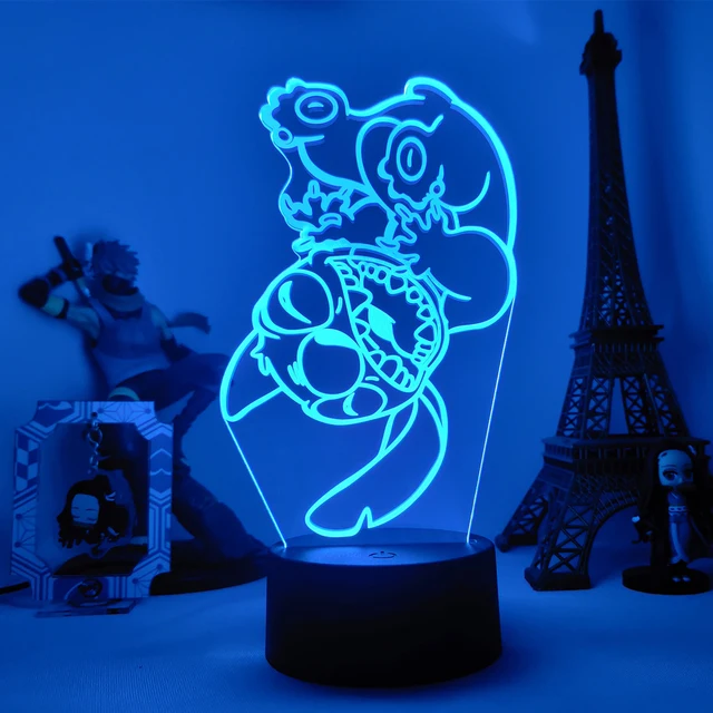 Lilo & Stitch Cartoon 7/16 colors Creative 3D Lamp Anime Figure LED Night Lamp Touch Table Lamp Ornaments Kids Toys Gifts 4