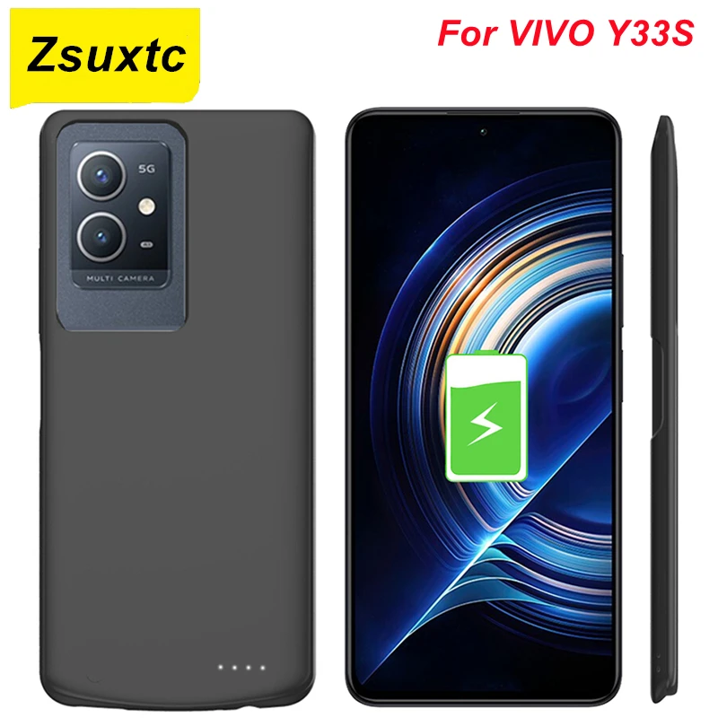 

Чехол с зарядным устройством на 6800 мА · ч для VIVO Y33S, чехол с аккумулятором и внешним аккумулятором Smart Y33 S, чехол для телефона VIVO Y33s