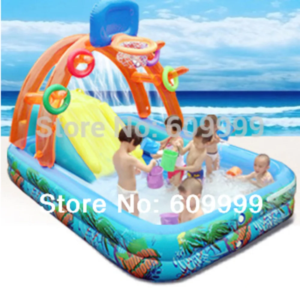 

New Arrival!Multifunctional Castle-Shape Inflatable Paddling Pool/Swimming Pool For Kid Made Of High Density Tough PVC/Play Pool