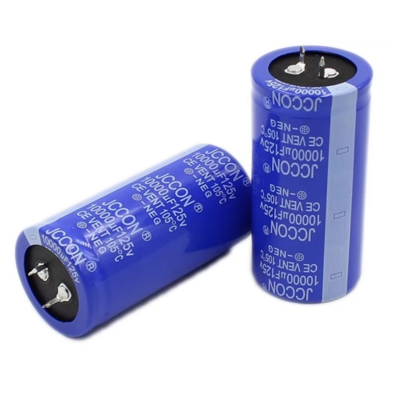 JCCON 125V10000UF 10000UF 125V High Frequency Low ESR Audio Aluminum Electrolytic Capacitors 35X70MM 35x100mm 1PCS