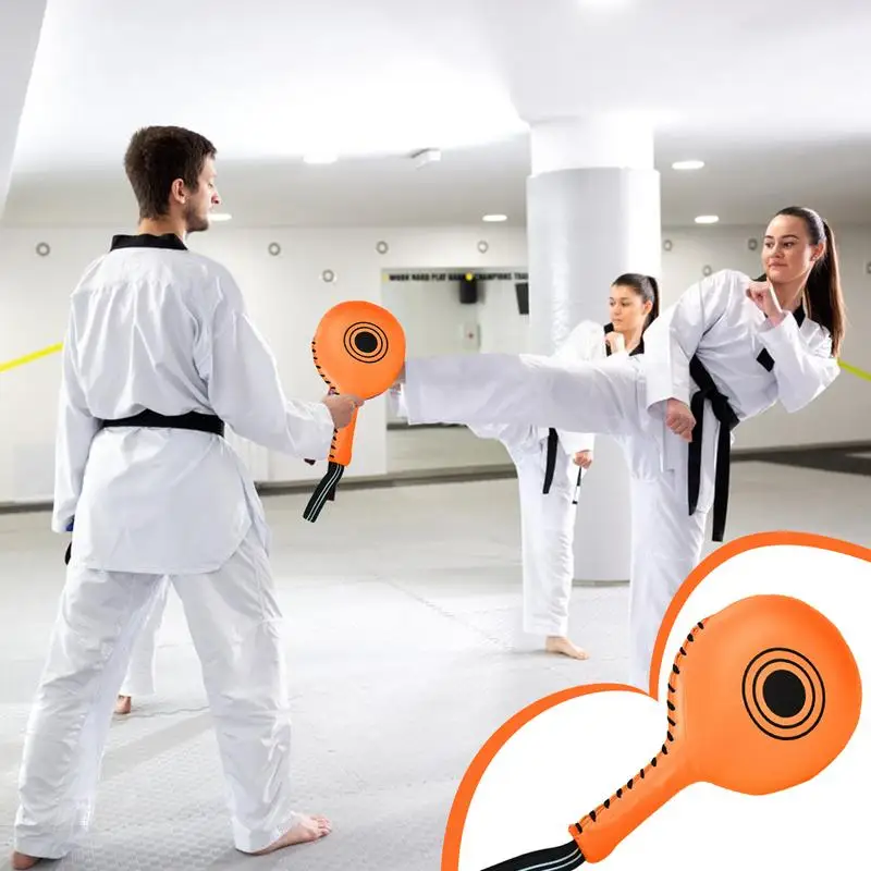 Taekwondo Kick Pads Kicking Boxing Punching Bag Mat Sandbag PU Leather Training Equipment for Karate Martial Arts Muay Thai