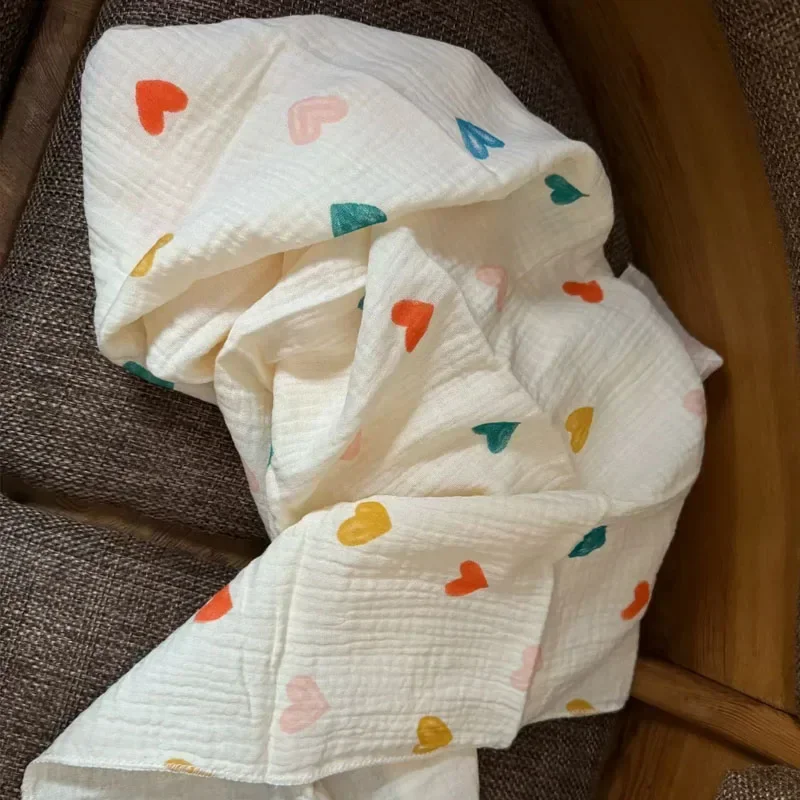 Baby Swaddling Blanket for Newborn Cotton Muslin Cover Swaddle Blanket Bedding Infant Bath Towel Items Mother Kids Stuff 80cm 4