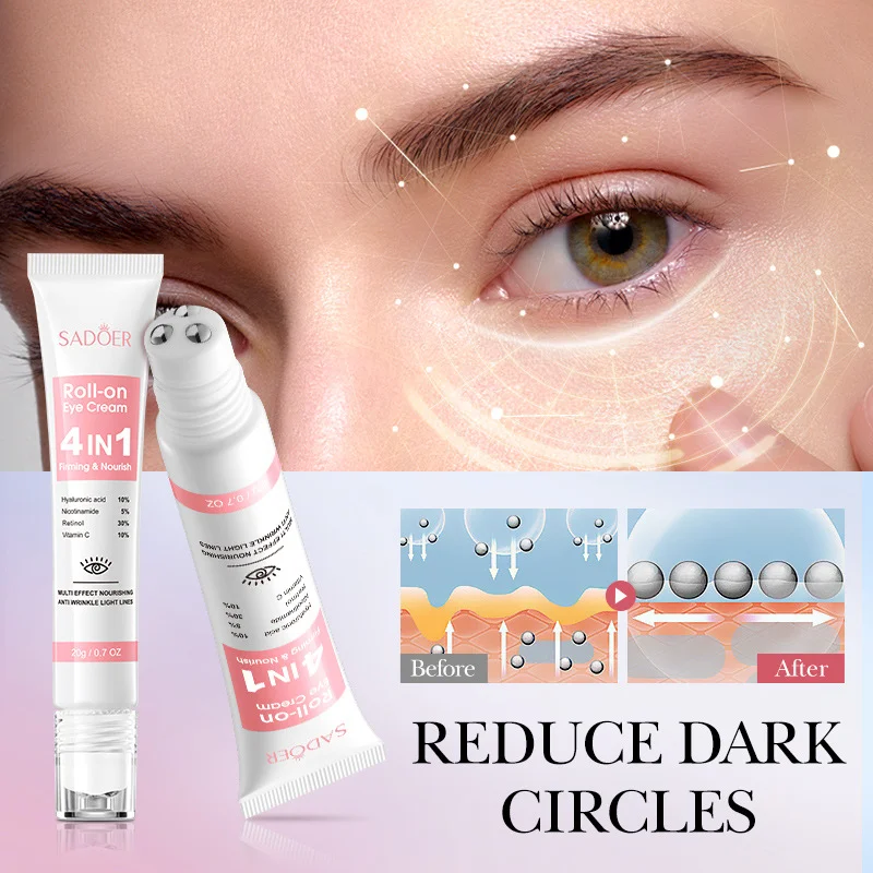 Eye Cream Instant Eye Bag Remove Retinol Anti-Wrinkle Firming Skin Fade Fine Lines Anti Dark Circle Puffiness Brighten