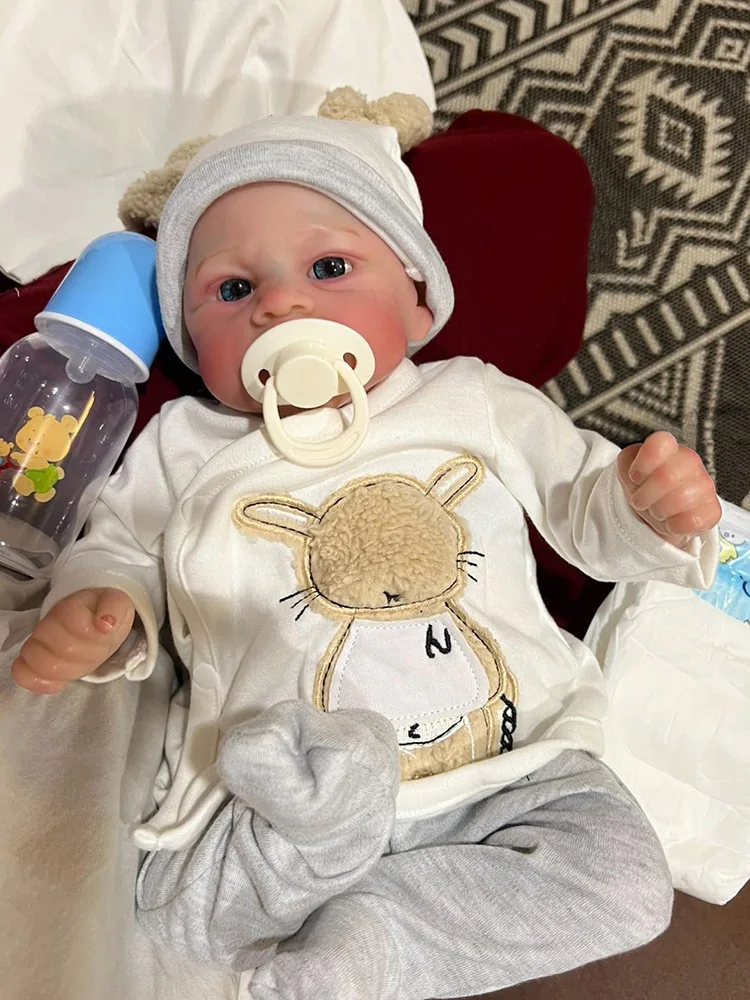 リアルなリボーンベビードール 45cm リアルなシリコンビニール製