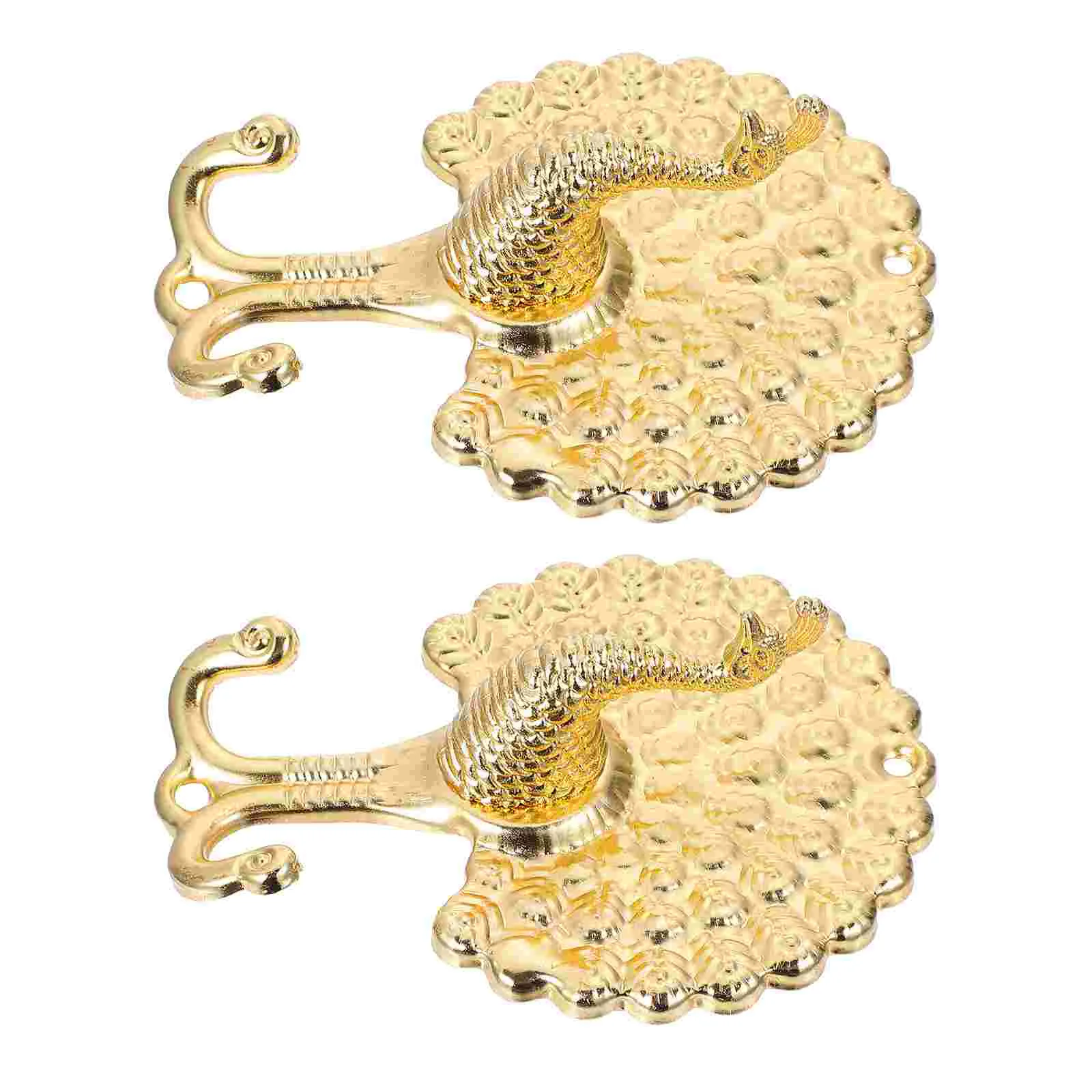 

Decorative Curtain Holdback Shaped Double Hook Rustic Wall Rack European Curtain Decor Wall Hanger For Home Window Curtain Bags
