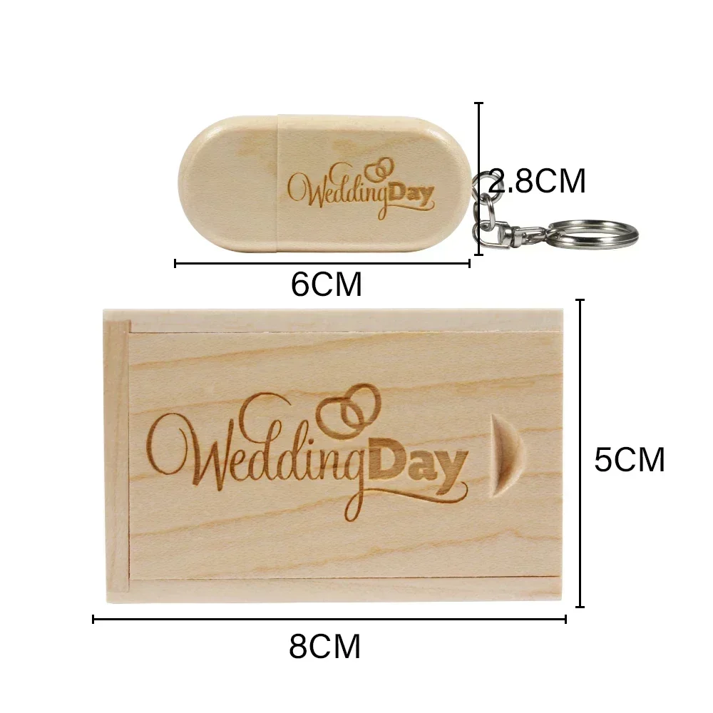USB Flash Drive Wood Customized 4GB 8GB 16GB 32GB 64GB 128GB