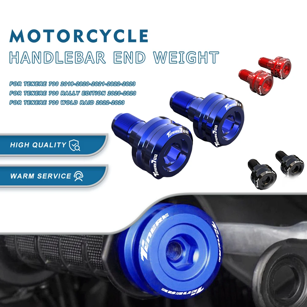 

Handlebar Grips Ends For Yamaha Tenere 700 XTZ700 2019-2023 Tenere 700 World Raid Super Tenere XTZ1200 ES 14-23 XTZ1200 14-2018