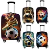Cool Football Soccer Ball with Crown Luggage Cover for Travel Elastic Trolley Case Covers Anti-dust Suitcase Protective Cover 1