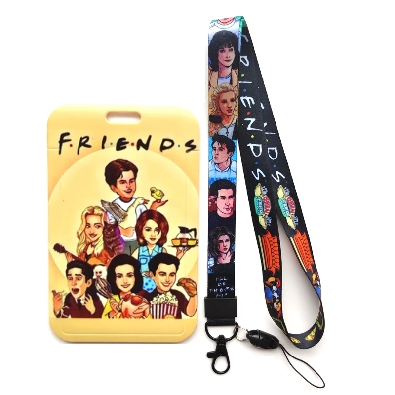 Friends Series Lanyard Id Badge Holder Cute Id Card Holders With Cool