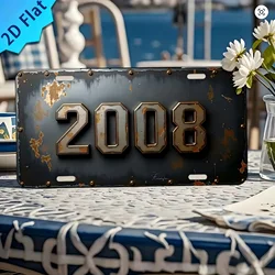 Classic Style Aluminum License Plate for Home Décor, Bars, and Cafés (9)