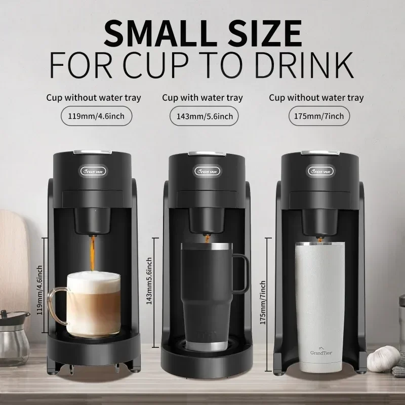Coffee Machine 110V-240V Capsule Coffee Maker Machine Portable Automatic 3.5bar Capsule/powder Dual Purpose Cafetera Espresso