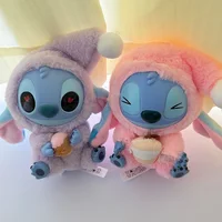סדרת תיבת עיוורים חדשה של Stitch Eat Something Before Sleep בגודל 15CM עם תליון בובות מפוארות, קישוט חמוד לבובה, תיבת תעלומה, מתנה מפתיעה 5