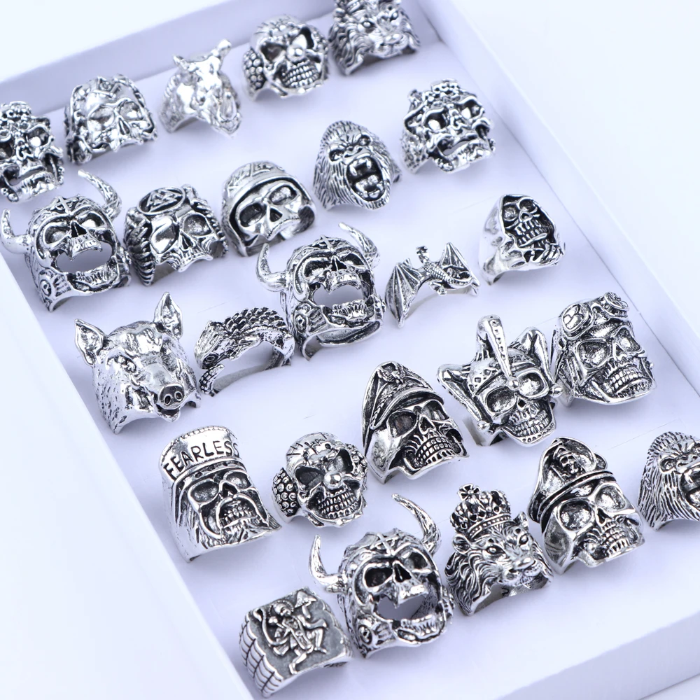 Anello Con Teschio Uomo Black Friday Clearance