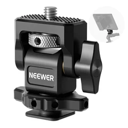 NEEWER Adjustable Camera Clamp with Cold Shoe and Anti-Twist Screw for Monitor and Flash Attachments (4)