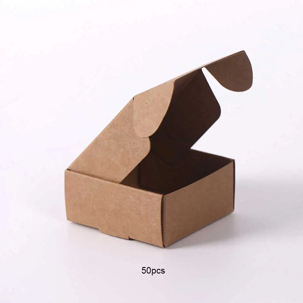 

50Pcs Kraft Airplane Box Paper Boxes Pendant Earring Necklace Carrying Cases Storage Case Favor Festival DIY Black