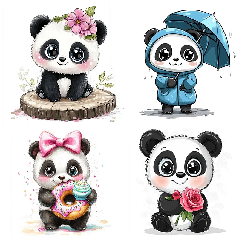 Cute Panda Toilet Stickers Decoration for Living Room, Wall, Bedroom, and Home Decor Car Decals Self-Adhesive