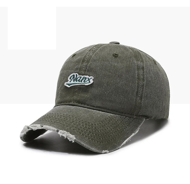 Cappellino da baseball uomo stile coreano vintage distressed_voghion.com