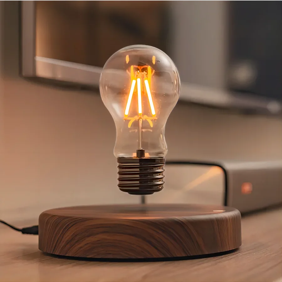 

Magnetic Levitation Lamp Creativity Floating Glass LED Bulb Home Office Desk Decoration Birthday Gift Table Novelty Night Light