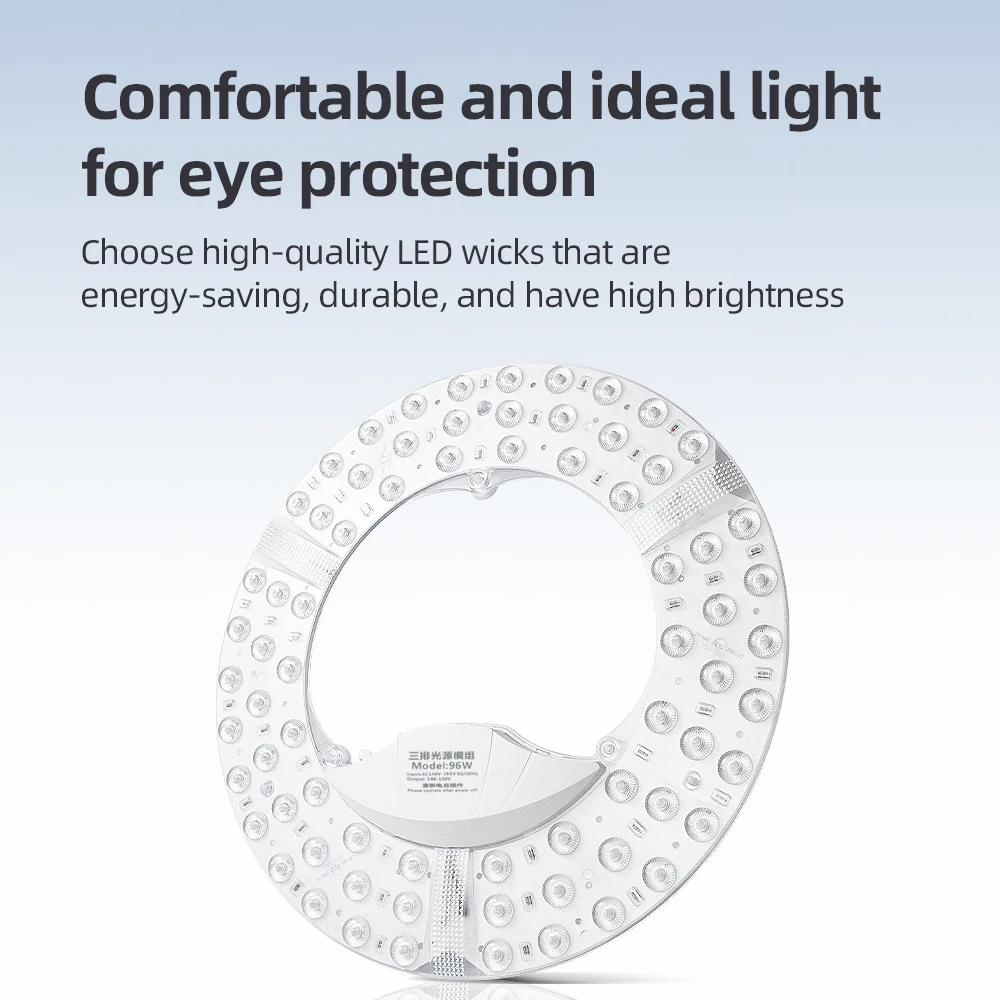 LED panel lights are used for indoor ceiling lights, round replaceable LED lights, panel led dimmable LED220V-240V, 30W-120W - 2