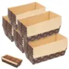 25 Pcs Baking Trays Cake Paper Chiffon Cups Cardboard Loaf Pans for Coffee Liners Mini