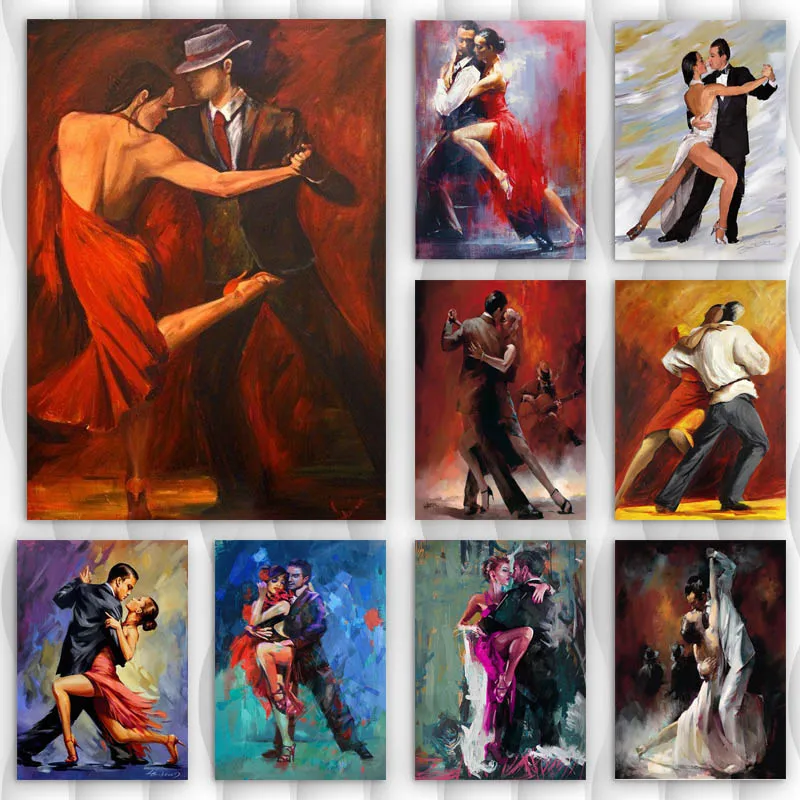 Pittura Su Tela Tango Dancers Art Print Di Robert Smith Poster E Stampe Wall Art Picture For Living Room Decor Cuadros