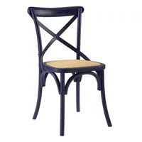 Gear 34.5" Modern Wood Dining Side Chair in Midnight Blue 1