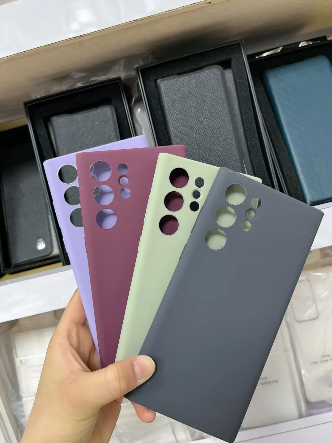 Official Silicone Case Original Protection Cover for Samsung Galaxy S22 Ultra S22Ultra 5G SM-S908B Soft Back Shockproof Cover