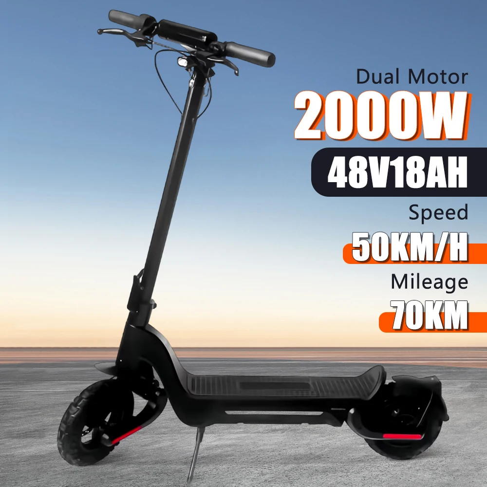Electric Scooter S9 PLUS 10 inch tire electric scooter for adults 800w motor 48v 15ah battery two wheel foldable electric scooter China warehouse