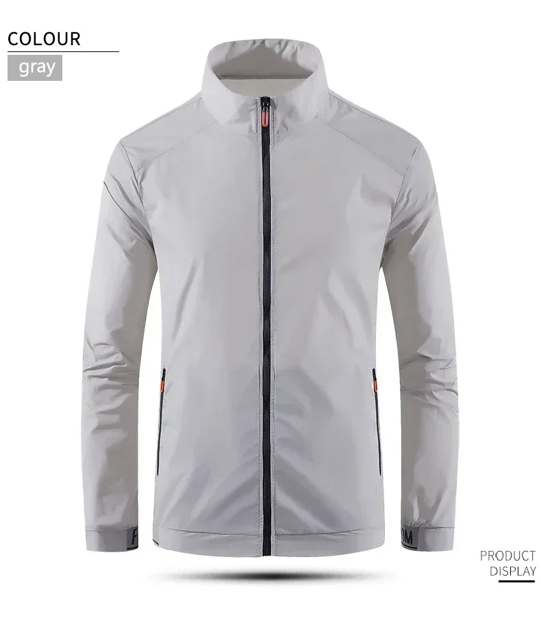 Waterproof Hiking Jacket - Quick Dry Sun Protection Outerwear for Camping  Fishing