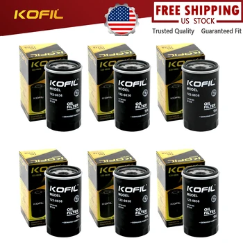 6*Oil Filter 122-0836 Spin-on Fits for RV QG 5500/7000 Series HGJAA HGJAB HGJAC Replaces OE# 01220836 B7238 PH2875 PH10027
