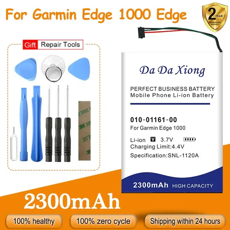 

100% Original New 2300mAh 010-01161-00 Battery for Garmin Edge 1000 Edge EXPLORE 1000 Approach G8 GPS Navigator 361-00035-06