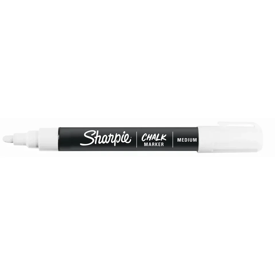 Wet Erase Chalk Marker White Bright Colors
