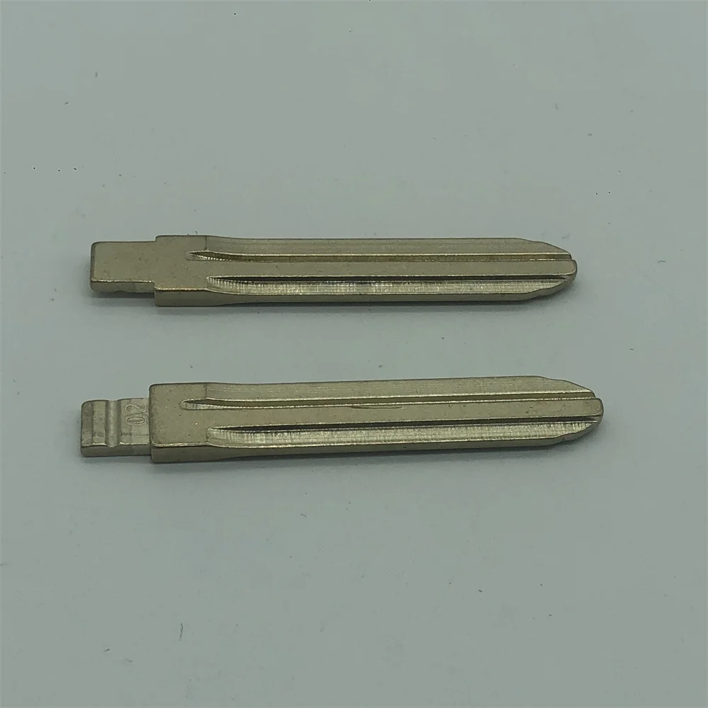 Car Remote Key Car Key 10pcs TOY43 02# KD Car Key Blade Metal Uncut Blank Flip Remote Flip Key Blade for KEYDIY KD VVDI JMD remote