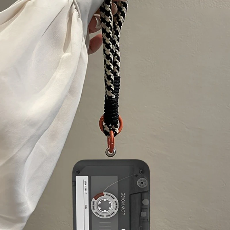 Stylish Radio Pattern Silicone Phone Case with Hang Strap