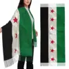 Syria Flag I Love Syria Scarf for Women Winter Warm Cashmere Shawl Wrap The Syrian Arab Long Scarves with Tassel for Daily Wear 1
