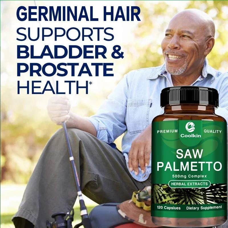 Saw Palmetto-Urinary Health, DHT Blocker and Prostate Support Supplement, Prevents Hair Loss