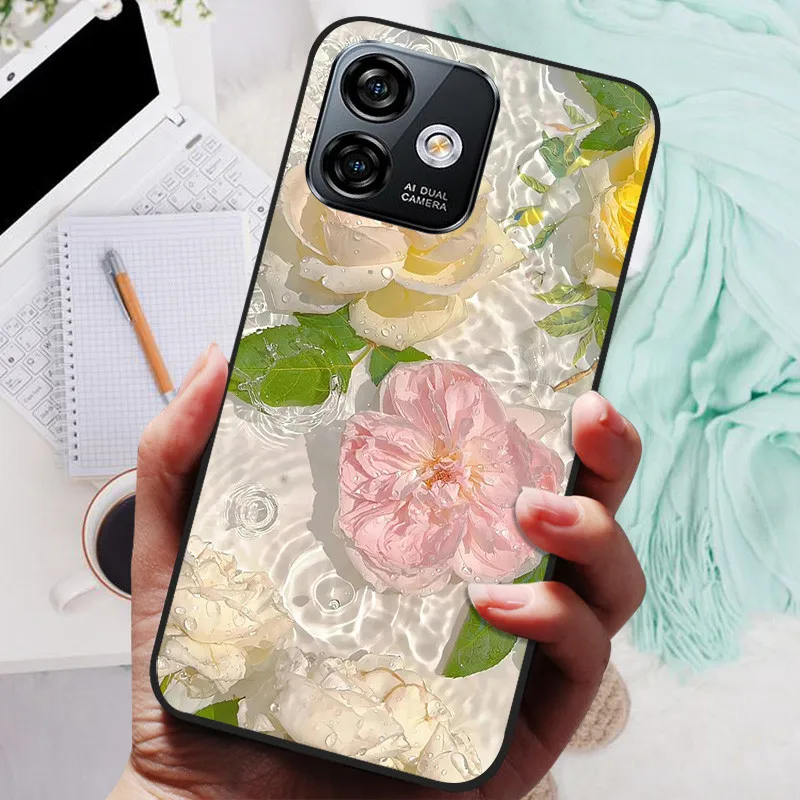 Soft TPU Silicone Shockproof Phone Case Bumper - 6.52 Protective Cover