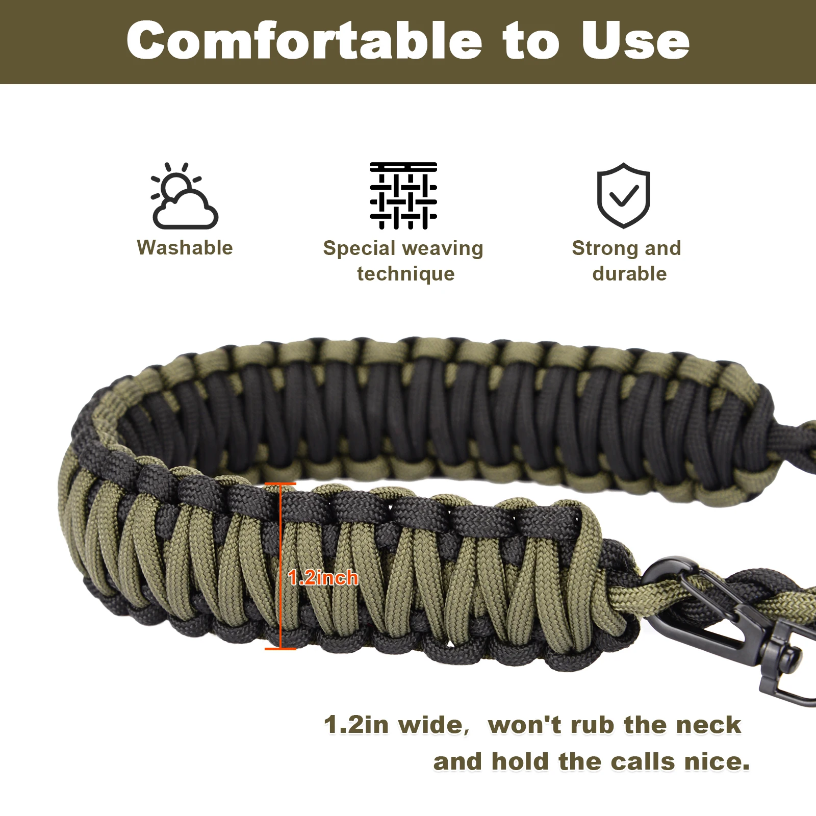 Фото Ideagle Duck Call Lanyard, аксессуары для охоты на утки с удобной шеей, вмещает 11 вызовов, 2 бесплатных брелока №4