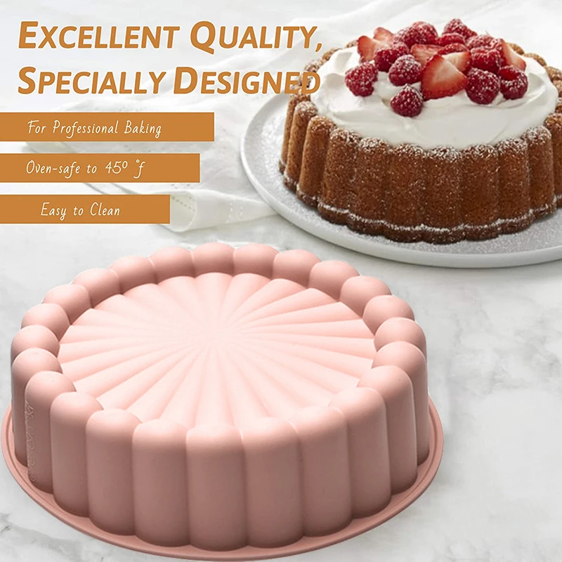 Round Silicone Charlotte Cake Moulds Strawberry Shortcake Baking Pan Mary  Ann/Ballerine Cakes Pan Mold Kitchen Tools Accessories