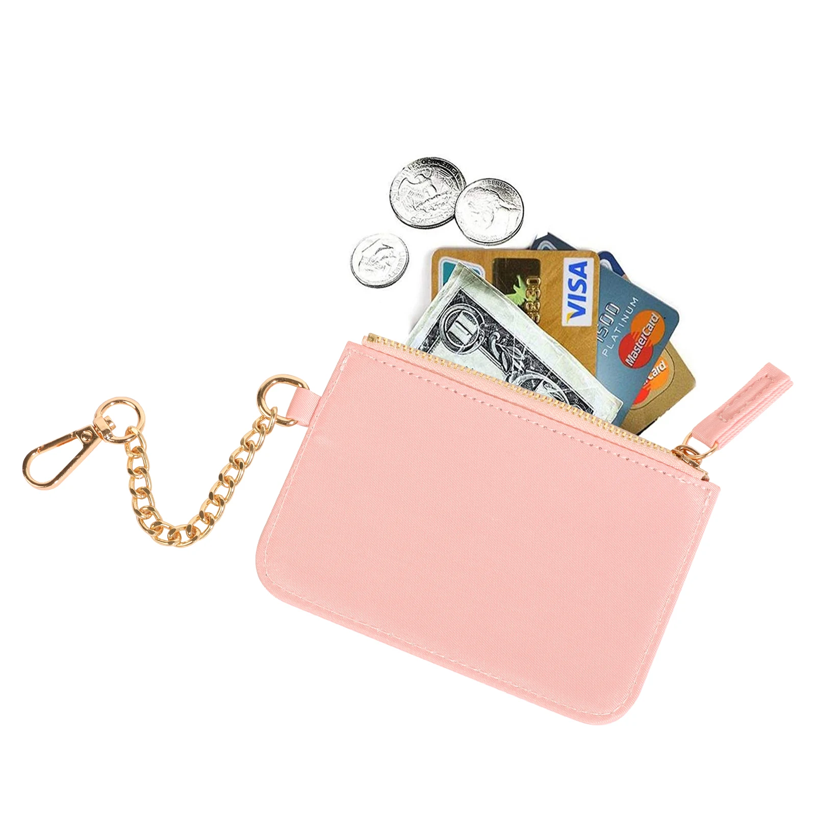 Nylon Pouch Waterproof Coin Purse Portable Redit ID Card Holder - Main Image