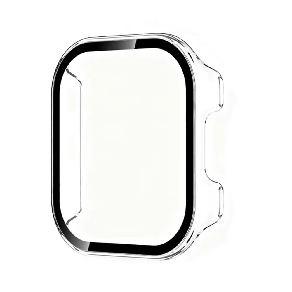 Clear PC Case with Tempered Glass Cover - Anti-Scratch Hard Screen Protector