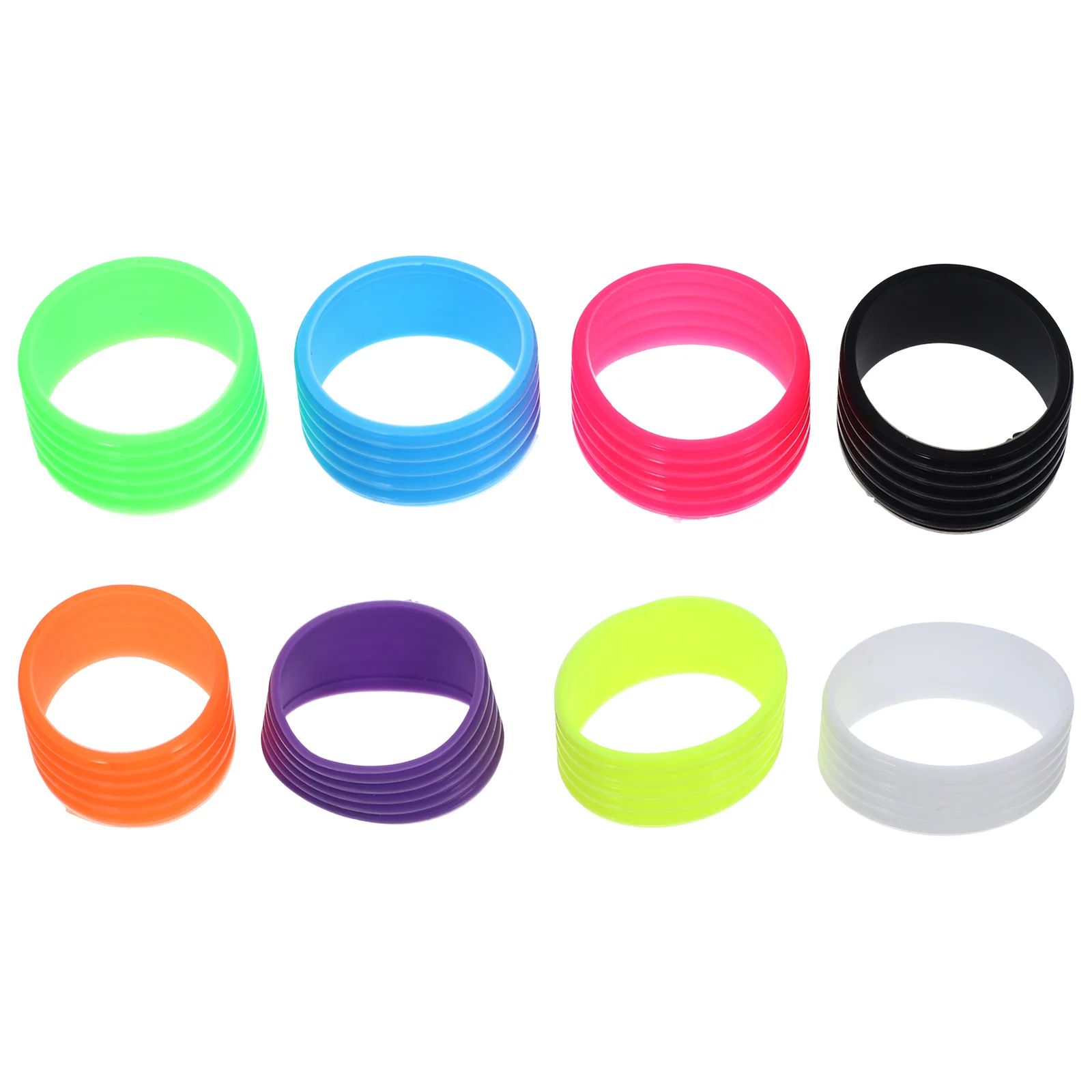 8 Pcs Protector Major Racket Anti-slip Ring Tennis Rackets Balls Silica Gel Badminton Grip Overgrip Protectors
