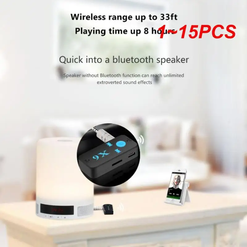 

1-15 шт., автомобильный Bluetooth-адаптер с разъемом 3,5 мм