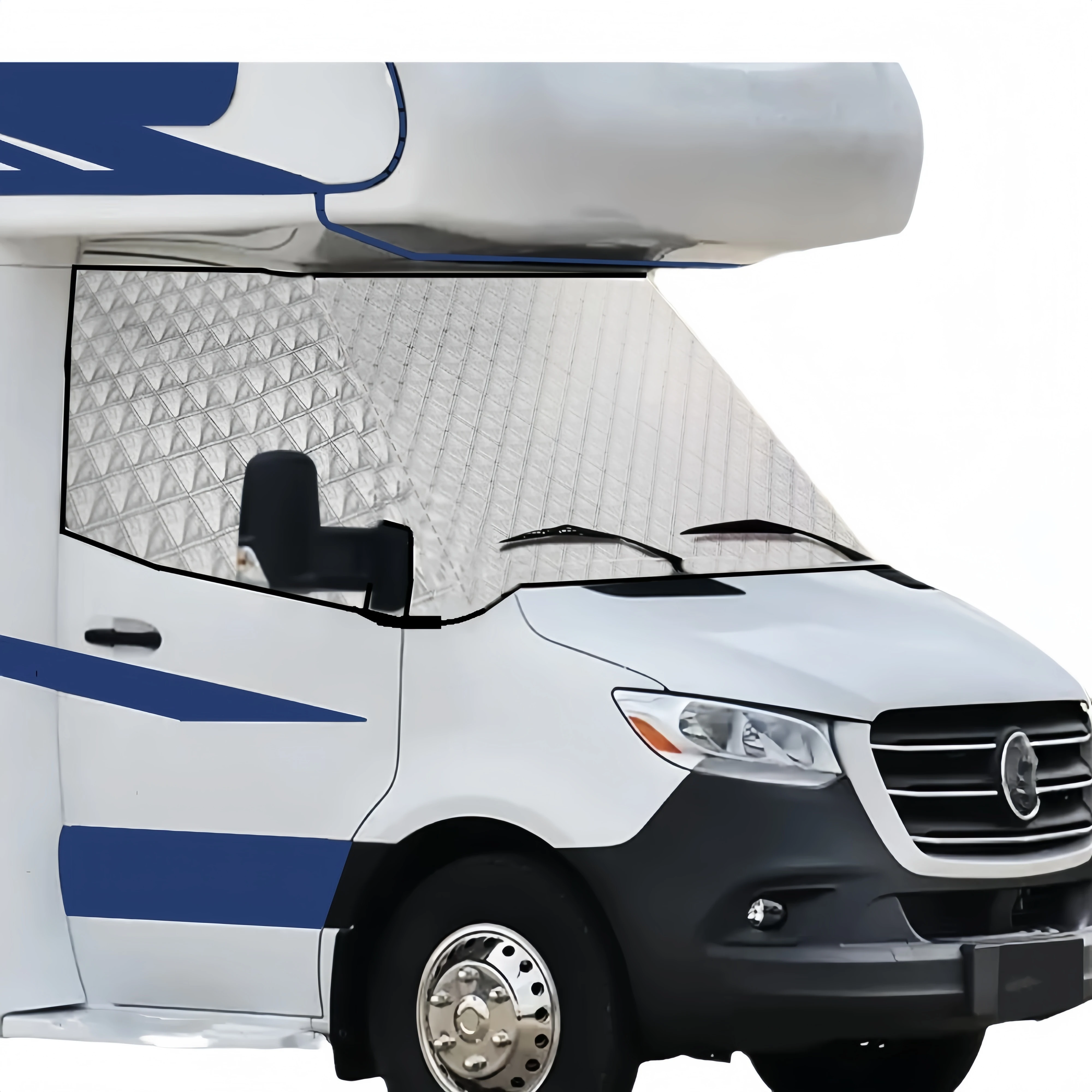 Windshield Sunshade,Car Snow Shield for Merce-des Benz Sprinter 2007-Motorhome RV Windshield Window Snow Cover for Ice and Snow Front Wind