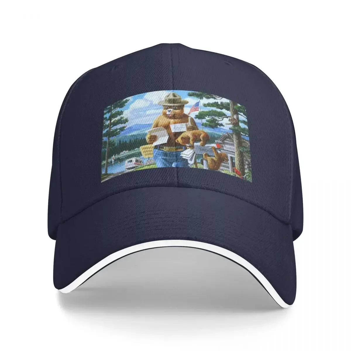 

Smokey The Bear Cap Fashion Casual Baseball Caps Adjustable Hat Hip Hop Summer Unisex Baseball Hats Polychromatic Customizable
