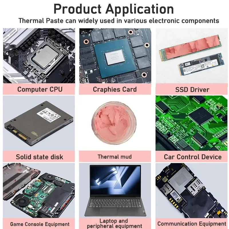 Upsiren-massa Térmica para Processador Vga Gpu ic Substituição de Almofada Térmica Bloqueio de Calor Alto Desempenho Refrigeração Rápida Utp8 - Imagem 2
